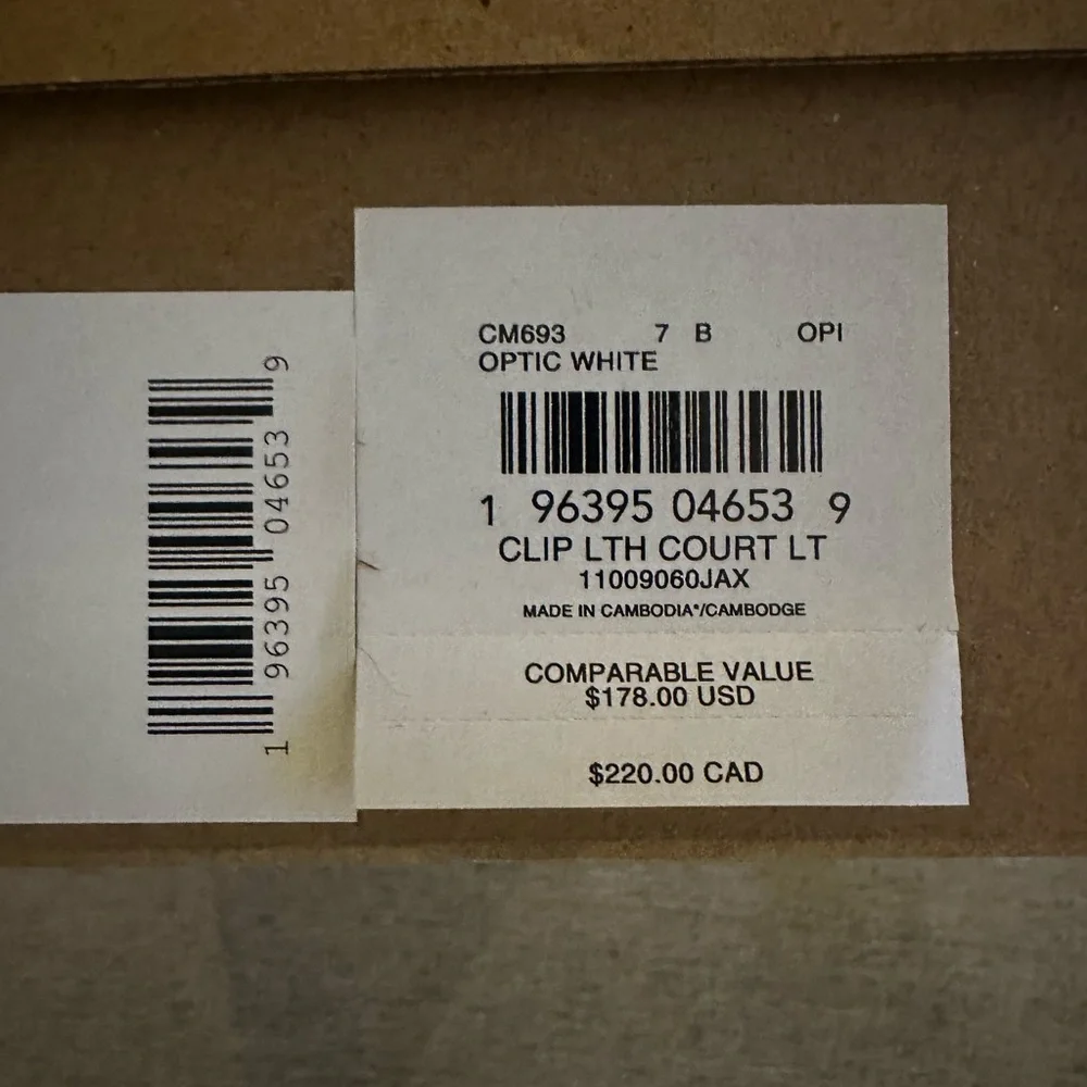 NWT- Coach White Clip Court Low Top Sneakers- size 7 - Picture 10 of 10